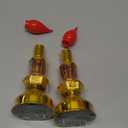 Baquler 2 Pcs LED Chinese Lamp Buddhist Lamp Buddha Night Light Buddhist Candle Supplies for Chinese New Year Festival Decoration, Worship, Prayer