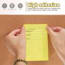 9 Pads Lined 50 Sheets Each 5.90X3.93 Inch Self Stick Note Pads Yellow Memo Pads for Office School Organization