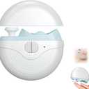 Electric Smart Nail Clippers for Adults Seniors, 3 Speeds Strong Power Automatic Nails Trimmer with Polisher, Light, Clip Storage, Rechargeable Toenail Clippers for Thick Toenails White