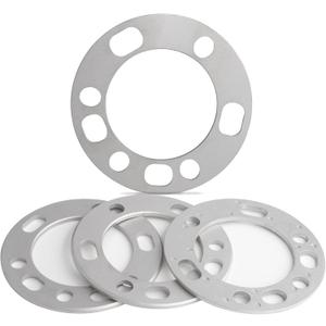 JiiinMiiin 4PCS 6 Lug and 5 Lug Universal 6mm 1/4 Wheel Spacers Adapters with Center Bore 108mm 5x139.7 6x139.7 for 75-96 F150,94-18 Ram 1500 98-20 Silverado 1500 (Chrome)