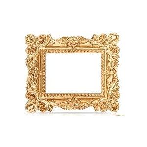  Vintage Resin Picture Frame Antique Vintage Photo Frame Mini Oval Rectangle Gothic Frames Hanging Photo Frame for Home Wall Jewelry Display Hotel Decor, Without Glass or Backing