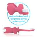 4 x Dr. Brown's Infant-to-Toddler Toothbrush, Elephant, Pink, 0-3 Years