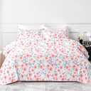 Queen Sheet Set - Floral Print - Luxury 1800 Brushed Microfiber Bed Sheets - Breathable Cooling Sheets for Queen Size Bed - 16" Deep Pocket, Extra Soft, Shrinkage, and Fade Resistant - 4 PC (21# Flower)