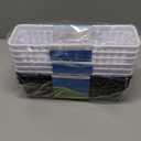 Slim Pencil Organizer Storage Container Color Pencil Marker Crayon Small Plastic Storage Basket Container Tray box for Office Classroom Home (Black and white 9 PCS, S)