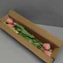 DILATATA 9 Pcs Artificial Tulips Flowers Pink Real Touch Fake Latex Tulips Flowers for Mother's Day 14" Faux Tulip Faux Flower for Vase Centerpieces Home Wedding Bouquet