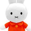 KIDS PREFERRED Miffy Plush Toy, 8 Inch Sitting Dutch Bunny Plush from Dick Bruna, Soft Boa Rabbit Bunny Stuffed Animal Plushie Doll for Girls and Boys (Orange Dress)