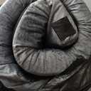 CYMULA Memory Foam Camping Mattress Pad, CertiPUR-US Sleeping Mat, Portable Roll Up Mattress for Adults, Camping Bed Pads for Sleepover, Car Bed with Travel Bag (Twin-75x38x3 IN, Grey)