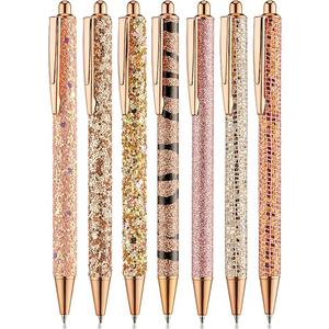 Mr. Pen- Fancy Pens for Women, 7 Pack, Black Ink Ballpoint, 10 Refills