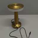 Cordless Metal Desk Lamp, Touch Sensor Control LED Table Lamp,3 Color Stepless Dimmable Battery Powered Lamp for Living Room, Dorm, Home Office (Gold)