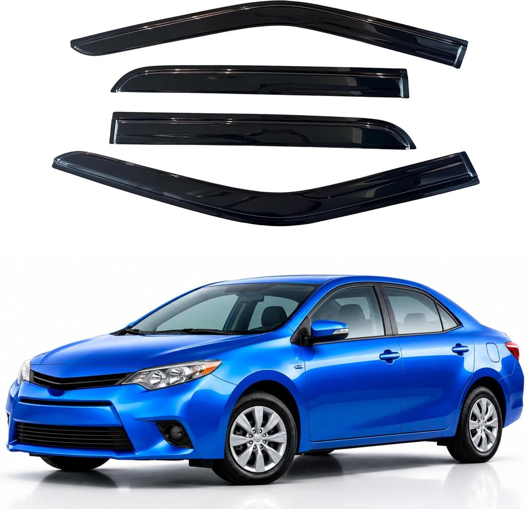 Window Visors Rain Guards for 2014-2019 Toyota Corolla Sedan