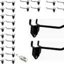 Eastern Tree 30 Packs 4" Metal Pegboard Hooks, Standard Hooks is Fit to Standing Pegboard Display and Pegboard Panels