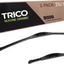 TRICO Silicone Ceramic Automotive Replacement Windshield Wiper Blade, Ceramic Coated Silicone Super Premium All Weather includes 26 inch & 14 inch Beam blades for Select Vehicle Models (90-2614)