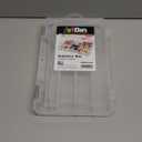 ArtBin 4006AB Medium Solutions Box with Dividers, Art & Craft Organizer, [1] Plastic Storage Case, Clear (10.75" x 7.375")