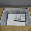 PUSDON Stackable Metal Storage Carts, Dual Use Shelf for Kitchen Fruit Vegetable Baskets with Wheels, Storage Rack for Living Room, Home & Office, Plus White 4 Tiers