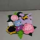 Small Animal Foraging Mat for Rabbit Hedgehog Guinea Pig Rat Chinchillas Bunny - Interactive Cute Flower Funny Feeder Toy Feeding Mat Bedding Cage Accessories (11.8"*11.8", Multi-colored)