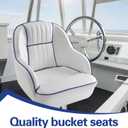 Boat Bucket Seats, Boat Fishing Chairs Pontoon Boat Seats, Ergonomic Captain's Bucket Seats