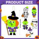Yexiya 36 Pack DIY Your Own Halloween Characters Halloween Crafts Skeletons Ghosts Vampires Witches Paper Cuttings for Party Favors Ornaments Decoration Arts and Crafts Classroom Activities
