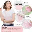 2 x GIRAFVINYL Light Pink HTV Heat Transfer Vinyl, Pink Iron on Vinyl Pastel HTV Vinyl for T-Shirt, Bags, and Other Fabric, 12" X 5FT, Easy to Cut & Weed