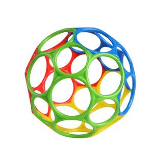 Bright Starts Oball Easy Grasp Classic Ball BPA-Free Infant Toy in Red, Yellow, Green, Blue, Age Newborn and up, 4 Inches (1 Count (Pack of 1))