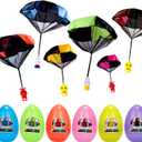 3 x 6 Pack Easter Egg with Parachute Toy for Kids Girls Boys Easter Basket Stuffers Gifts