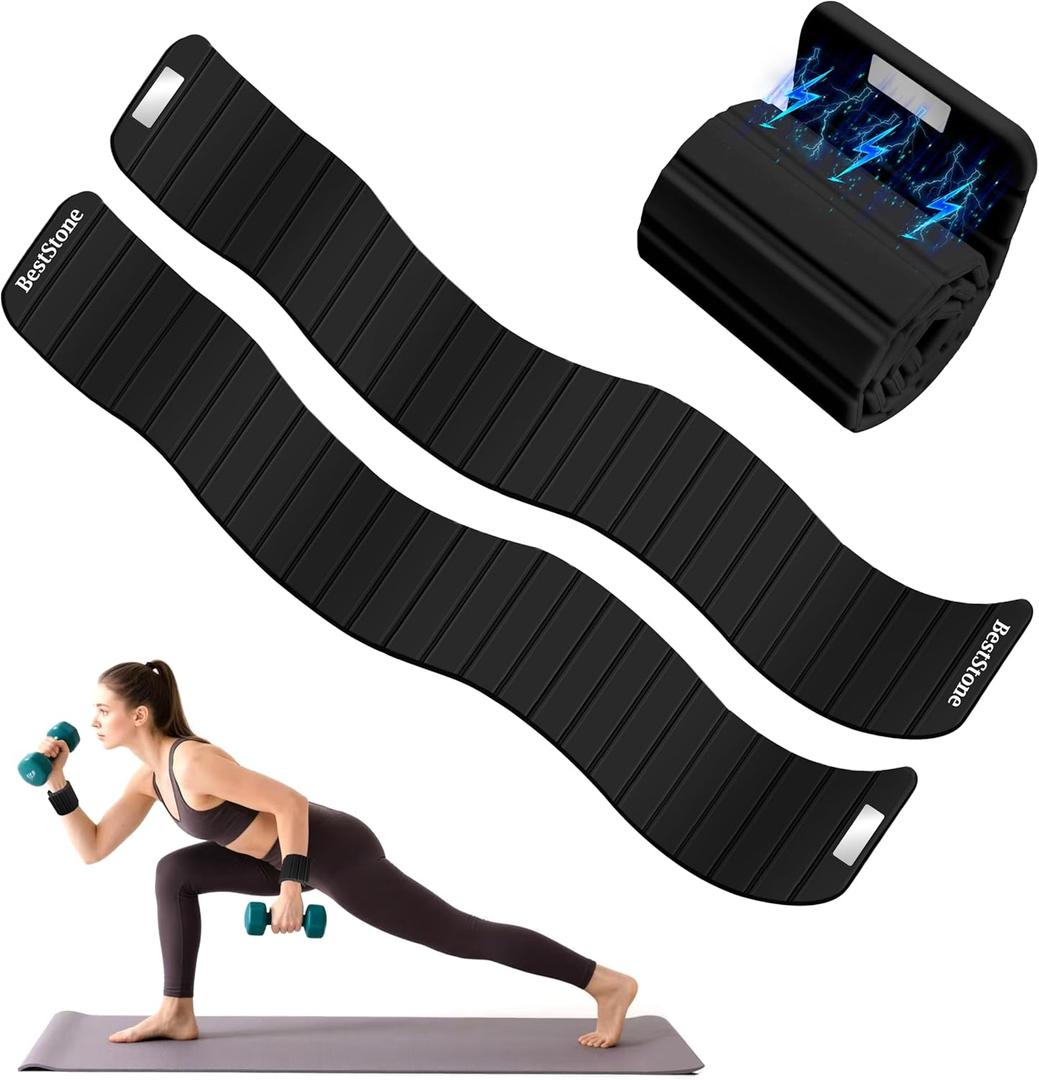 Wrist Weights & Ankle Weights  2 Pack (1.1 lbs Each), Adjustable Arm, Leg & Hand Weights Set for Women, Magnetic Fitness Weights for Gym, Pilates, Walking, Yoga & Home Workout (Black)