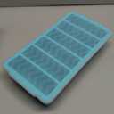 3-Pack Silicone Freezer Trays with Lid,2 Large 2-Cup(500ml)&4 Medium 1-Cup(125ml)&6 Small 1/2-Cup(75ml) Soup Freezer Container Molds,Ice Cube Tray For Meal Prep&Freezing Soup,Stews,Sauces (Lake blue)