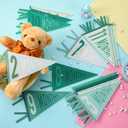 VitalCozy 14 Pcs Baby Milestone Pennant Signs Monthly Milestone Banner Flags Pennant Triangle Banner Age Flag Signs for Boy Girl Newborn Birthday Party Decor (Morandi)
