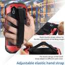 Protective Case Cover for Zebra TC51 TC52 TC56 TC57 TC510K Rugged Boot with Hand Strap for Zebra Phone Case with Tempered Glass (Red)