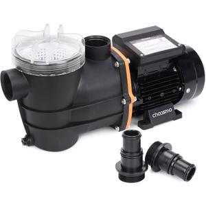 1/2HP Above Ground Pool Pump, 3120GPH 115V Pool Filter Pump Replacement for Sand Filter Systems, High-Flow Swimming Pool Circulation Pump with 1.25/1.5 in Hose Adapters, 41ft Max Head