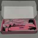 Ayombo Pilates Bar Kit with Resistance Bands, Pilates Workout Equipment for Legs, Hip, Waist, Arm, Squats Exercise Equipment for Home Workouts, Adjustable 3-Section Pilates Bar Kit for Women & Men (1-Pink)