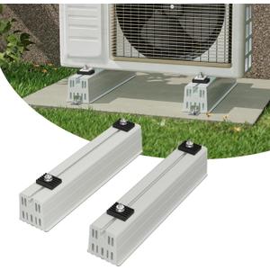 Minisplit Floor Mounting Base, Anti-Vibration Mini Split Stand for 12000BTU/24000BTU Air Conditioner Condenser, AC Anti Vibration Pad for Heat Pump System, 485 Load Capacity