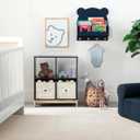 babyGap by Delta Children Brannan Bear Wall Shelf with 4 Hooks, Navy