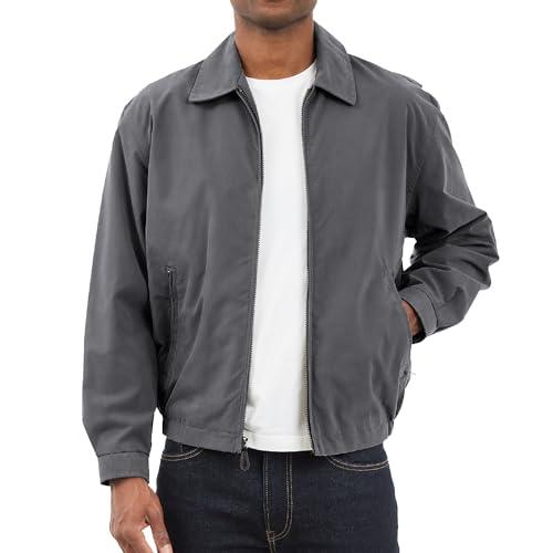 London Fog Men's Auburn Zip-Front Golf Jacket (Regular & Big-Tall Sizes), Iron, Medium