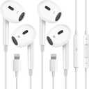 2 Pack Wired Headphones for iPhone (Lightning Connector Plug&Play) Earbuds Built-in Microphone & Volume Control,Compatible with iPhone 14/13/12/11/XR/XS/X/8/7/Pro/Pro MaxOfficial Certified Earphone
