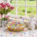 150 Pcs 8 Colors Mini Easter Eggs Pastel Foam Speckled Eggs Small Decorative Easter Eggs Tiny Artificial Eggs Bulk for Basket Fillers Spring Party Favors Wreath Decor Craft Projects