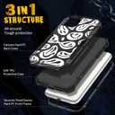 for iPhone 11 Case - Women Cute Girls Phone Cover Girly Aesthetic Unique Design Teen Kawaii Smile Heavy Duty Protective Hard Shockproof Military Grade Funda for iPhone 11