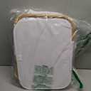 SpaceAid Laundry Hamper with Lid, 110L Large Tall Clothes Basket Bin with Bamboo Handles, Collapsible Laundry Hamper for Bedroom, Bathroom, Dorm, Laundry Room - White