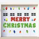 Christmas Bulb Light Window Clings - Winter Car Refrigerator Decorations Stickers for Holiday Xmas Home Kitchen Living Room - Door Window Seasons Decals Pack of 3