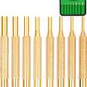 SWANLAKE 8-Piece Brass Punch Set, Removing Repair Tool1/8" - 5/16" Brass Pin Drive Punch Set