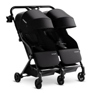 Mompush Lithe Double Stroller, Lightweight Side by Side, Infant & Toddler