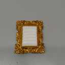 2Pcs Vintage Ring Holder Gold Rectangle Jewelry Display Stand Velvet Jewelry Box Stand Frame Necklace Organizer Earring Tray for Birthday Anniversary Engagement Wedding Decoration