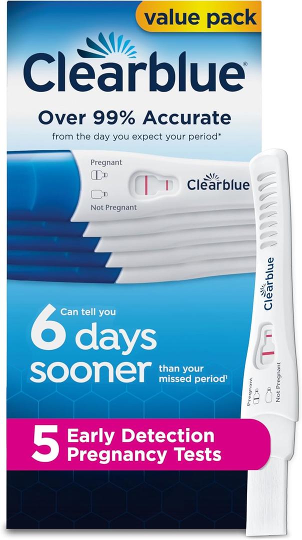 Clearblue Early Detection Pregnancy Test, 5 Ct