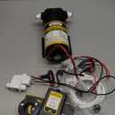 200GPD Booster Pump for RO System Complete Kit Suitable for Home Reverse Osmosis Water Filter System Quick-Connection Design High Pressure Switch Pressure Adjustable (8800)