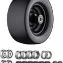 11x6.00-5 Flat Free Tire, Zero Turn Mower Front Tires with 3/4" or 5/8" and 1/2" Bearings, 5.2"- 8.3" Centered Hub, Load 400lbs, 11x6.00-5 Tires for Zero Turn Mower by Cubesprings - 1Pack