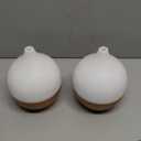 SALKING Essential Oil Diffuser (Set of 2), 100ml Small Aromatherapy Diffuser with Auto Shut-Off, Ultrasonic Diffusers for Essential Oils, Cool Mist Humidifier with Warm White Lights, for Office Home