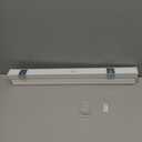 BlindsAvenue Cellular Honeycomb Cordless Polyester Shade, 9/16" Single Cell, Light Filtering, White, Size: 24" W x 72" H (Cotton)