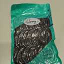 50PCS Black Hair Ties for Women, Cotton Seamless Hair Bands, Elastic Ponytail Holders, No Damage for Thick Hair, 2 Inch in Diameter, by Qarwayoc