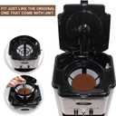 2 Pack Reusable Cone Coffee Filter #4, Washable Fine Mesh Permanent Replacement coffee filters Basket for Most 8-12 Cup Drip Coffee Makers, Compatible with Coffee Bar Brewer and Machine Accessories