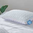 Shredded Memory Foam Cooling Soft Bamboo Viscose Pillow King Size, Adjustable Hypoallergenic Hotel Quality Bed Pillow for Side, Back and Stomach Sleeper, Oeko-TEX Certified