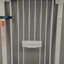 BABELIO 36 Inch Extra Tall Baby Gate with Cat Door, 29-40" Metal Dog Gate, Cat Gate for Stairs, Doorways, Auto Close Safety Gate with Pet Door, Easy Walk Thru, White